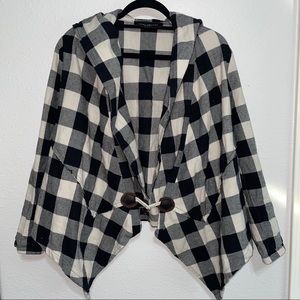 AKIRA CHICAGO Black Label Buffalo Hooded Jacket M